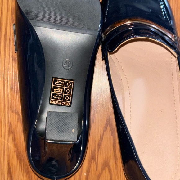 Snaffle Decor Point Toe Chucky heeled loafers US Size 9 - Picture 5 of 6